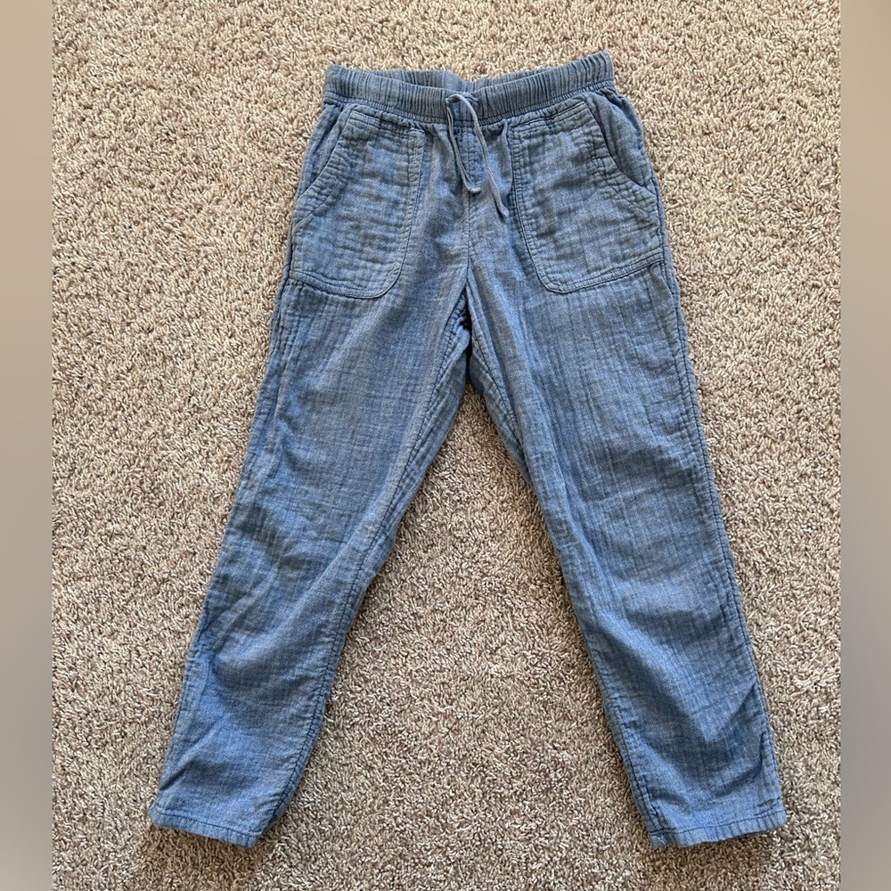 Cat & Jack Chambray Style Ankle Pant  Girls 10/12